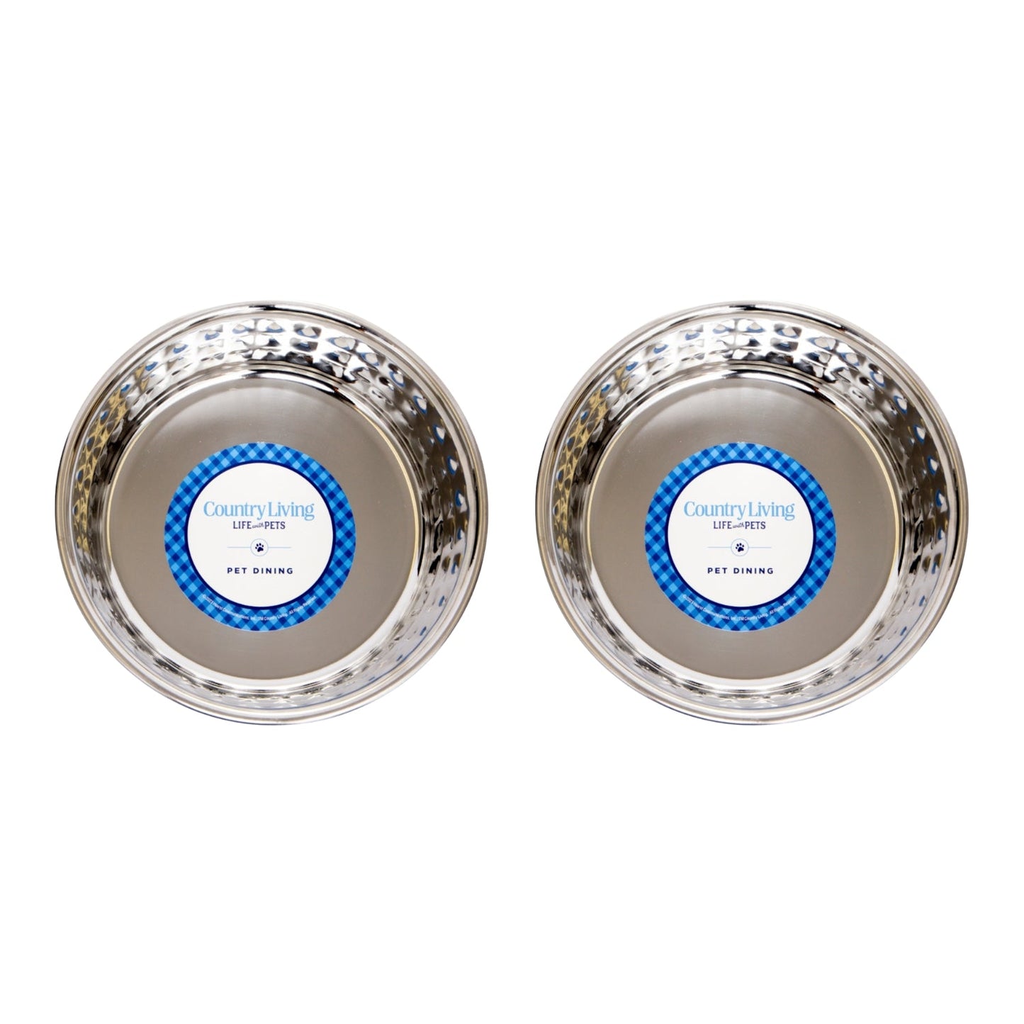 Stainless Steel Pet Bowls Set from Purrfect Pet Kingdom, non-tip pet feeding bowls for large dogs