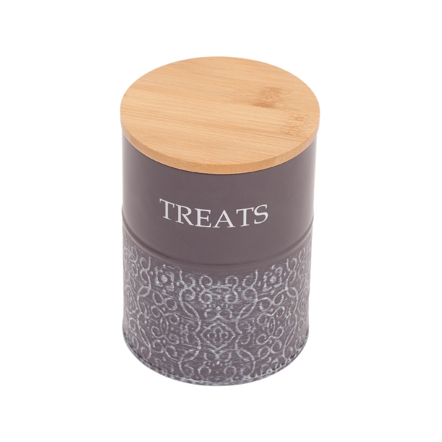 Dog Treats Country Living Treat Canisters Set of Carbon - size and texture image for dog treats