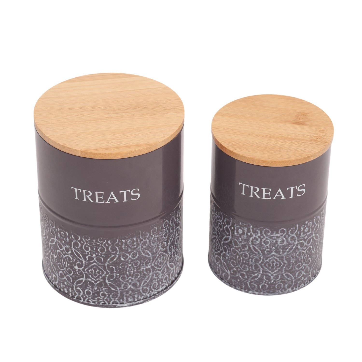 Dog Treats Country Living Treat Canisters Set of Carbon - gallery product image for dog treats