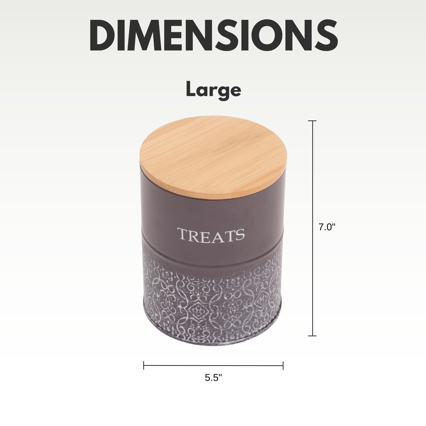 Dog Treats Country Living Treat Canisters Set of Carbon - gallery product image for dog treats