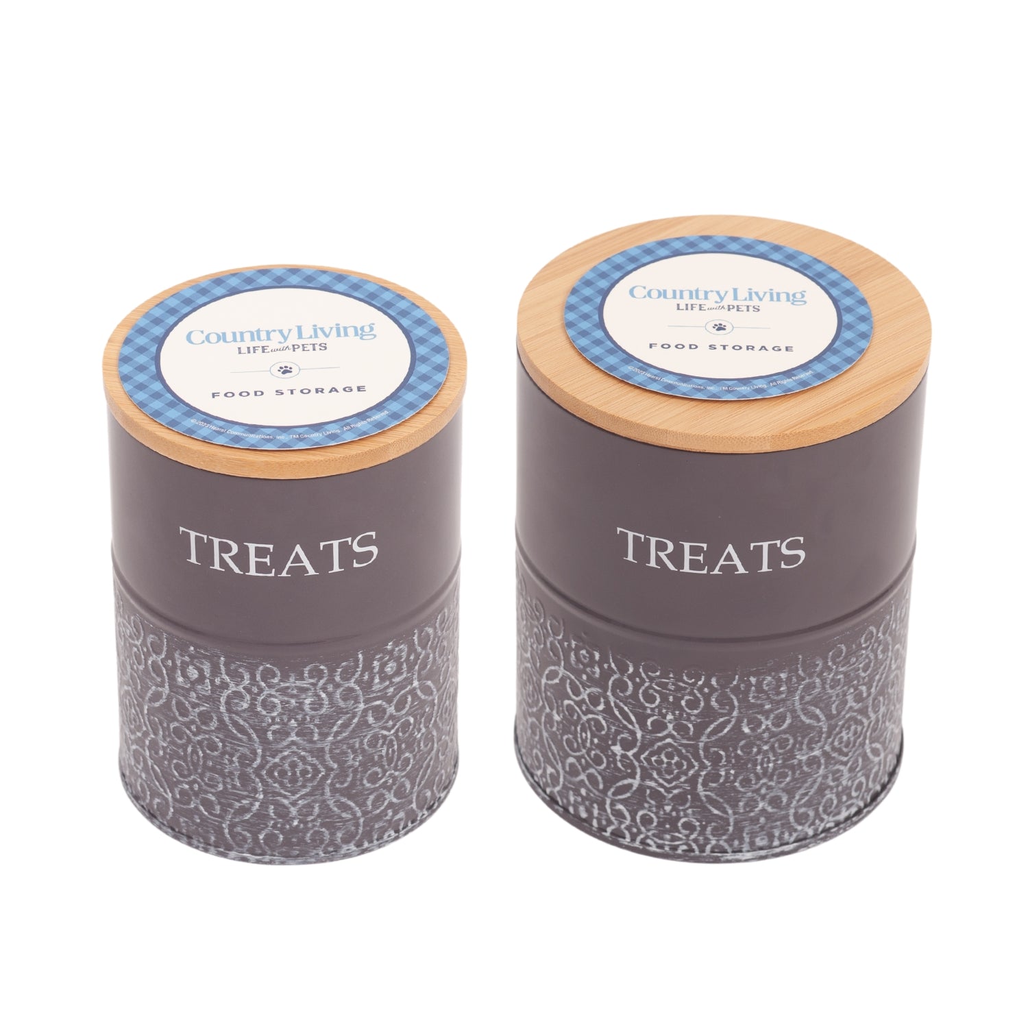 Dog Treats Country Living Treat Canisters Set of Carbon - main product image for dog treats