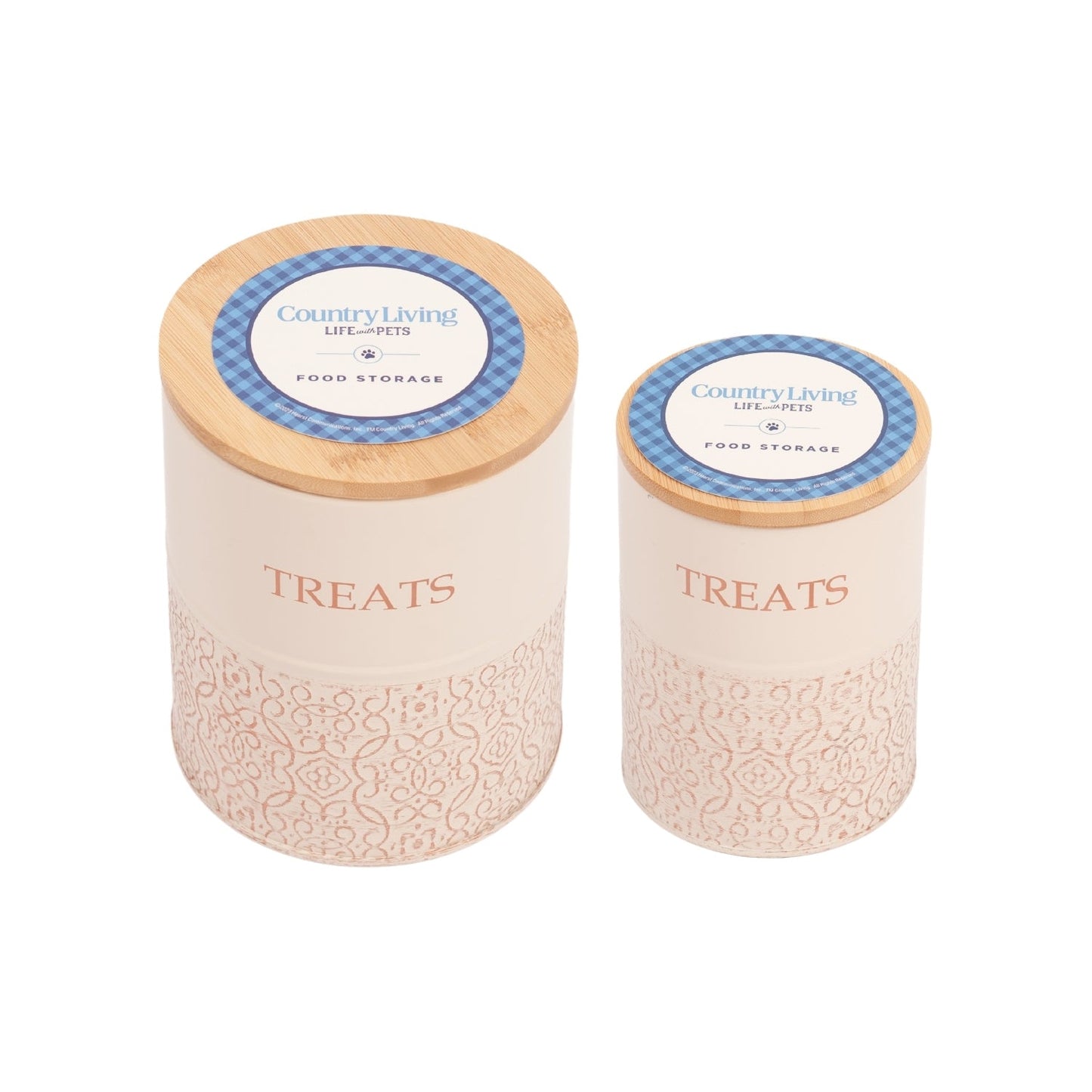 Dog Treats Country Living Treat Canisters Set of Carbon - main product image for dog treats