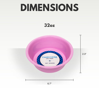 Country Living Set of 2 Coated Stainless Steel Heavy Dog