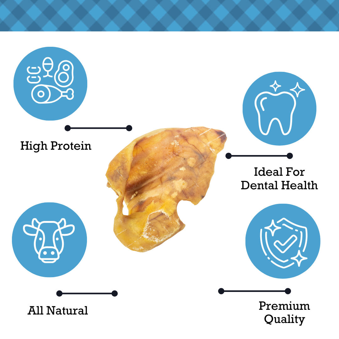 All Natural Premium Pork Chews for Dogs with High Protein Ideal for Dental Health