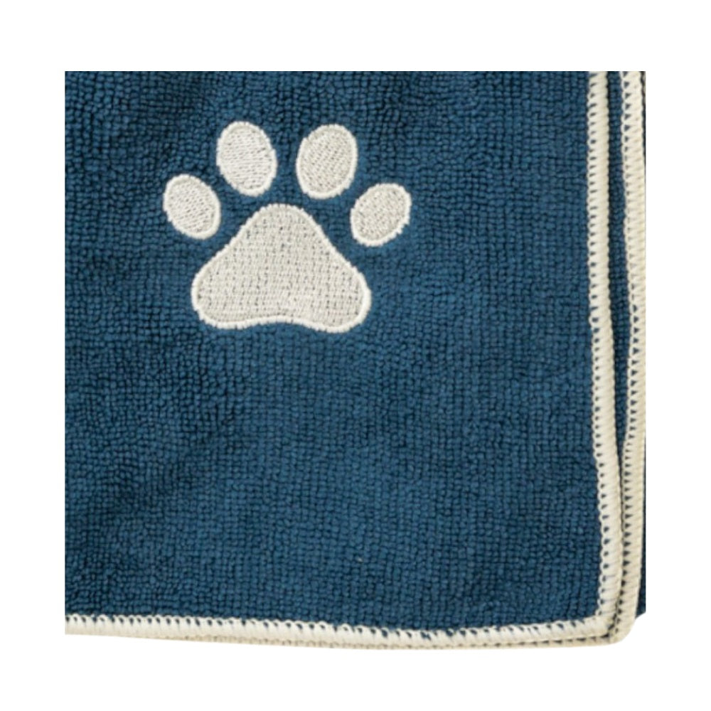 Dog Supply Country Living Large Marine Blue Microfiber Bath - close up product image for dog supply
