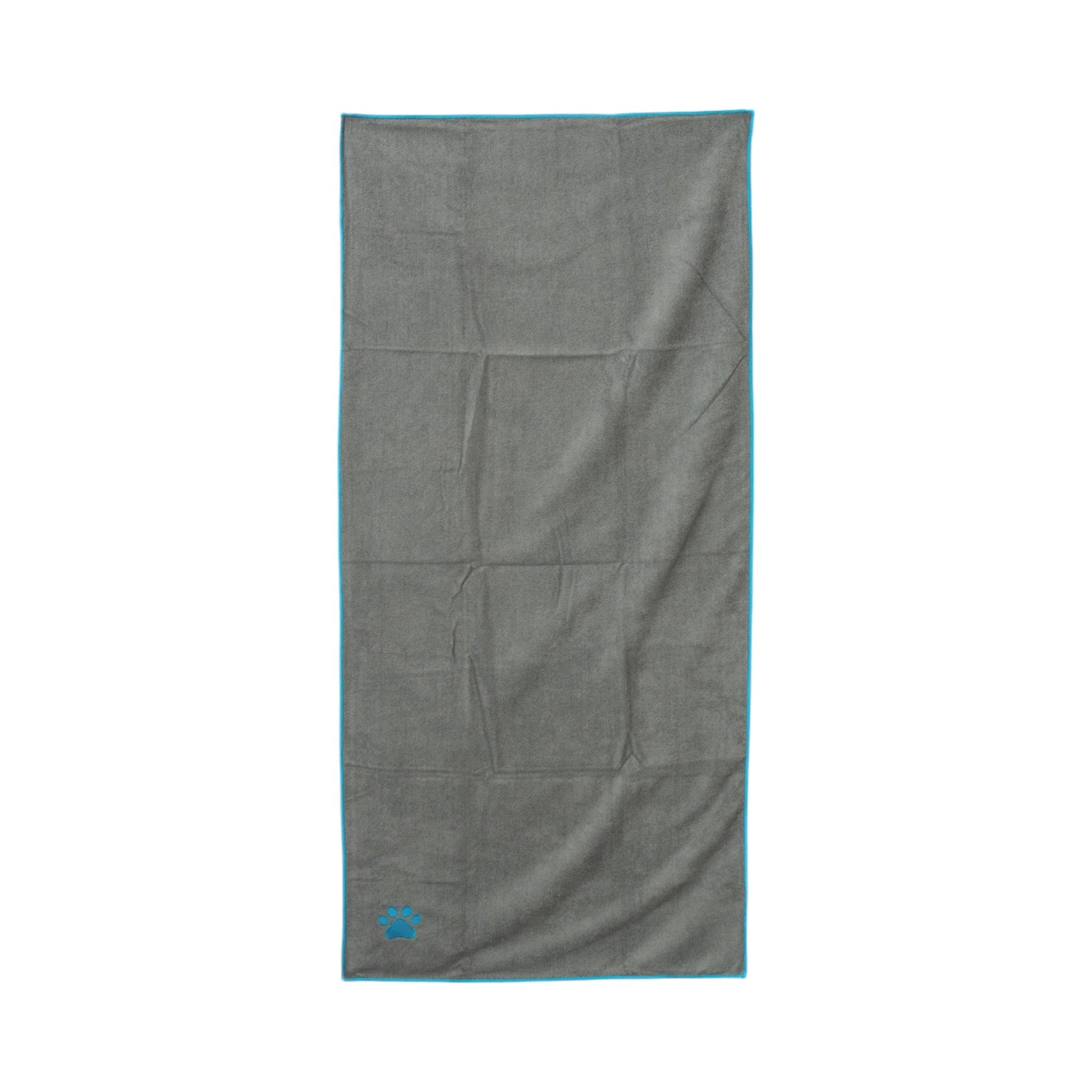 Dog Supply Country Living Large Gray Microfiber Bath Towel - lifestyle product image for dog supply