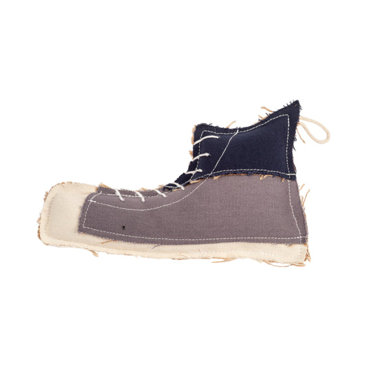Dog Treats Country Living Canvas Jute Shoe-Shaped Chew Toy - detail product image for dog treats