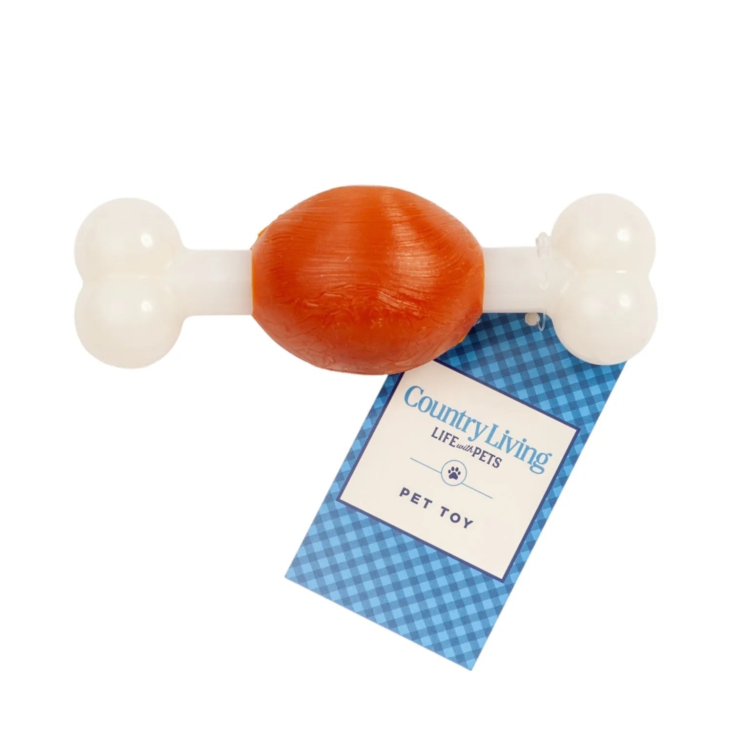 Country Living TPR & Nylon Bone Dog Chew Toy in beef flavor by American Pet Supplies, priced at $12.99, perfect for playfu...