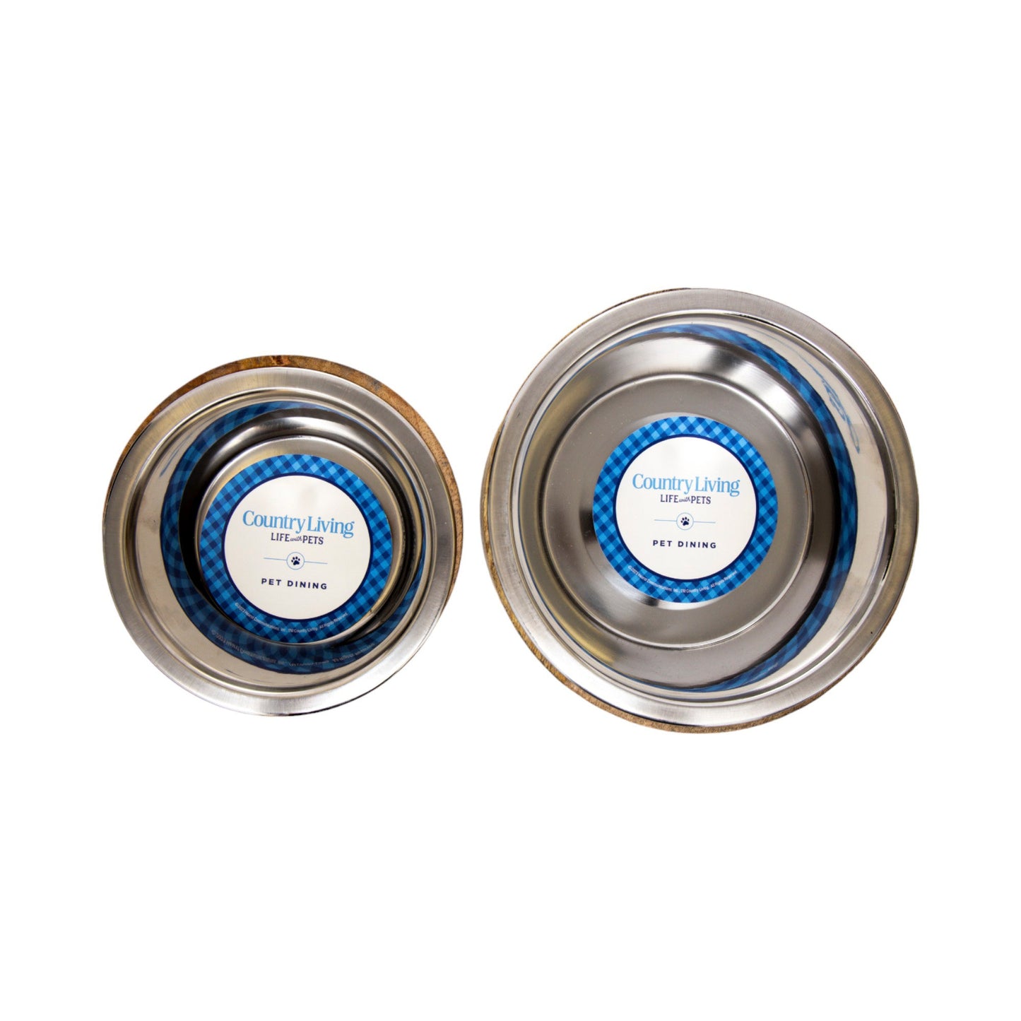 Dog Feeder Country Living Stainless Steel Bowl with Essentia - gallery product image for dog feeder