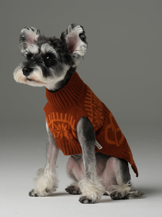 Pretzel Pet Sweater - Tofee Orange