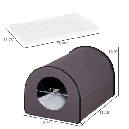 Purrfect Pet Kingdom Cozy Cat House Bed for Royal Cats Purrfect Pet Kingdom