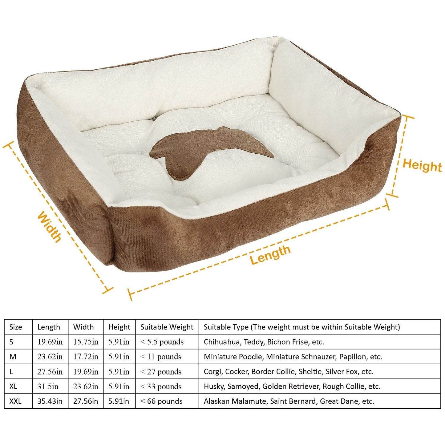 Purrfect Pet Kingdom Cozy Small Dog Bed for Winter Purrfect Pet Kingdom