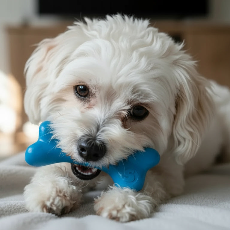 PUP-X Rubber Bone toy - Durable, Floats, Chew Toy for Large