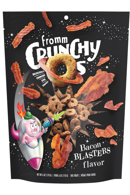 Fromm Crunchy Os Bacon Blasters Dog Treats 6Oz dog treats - main product image