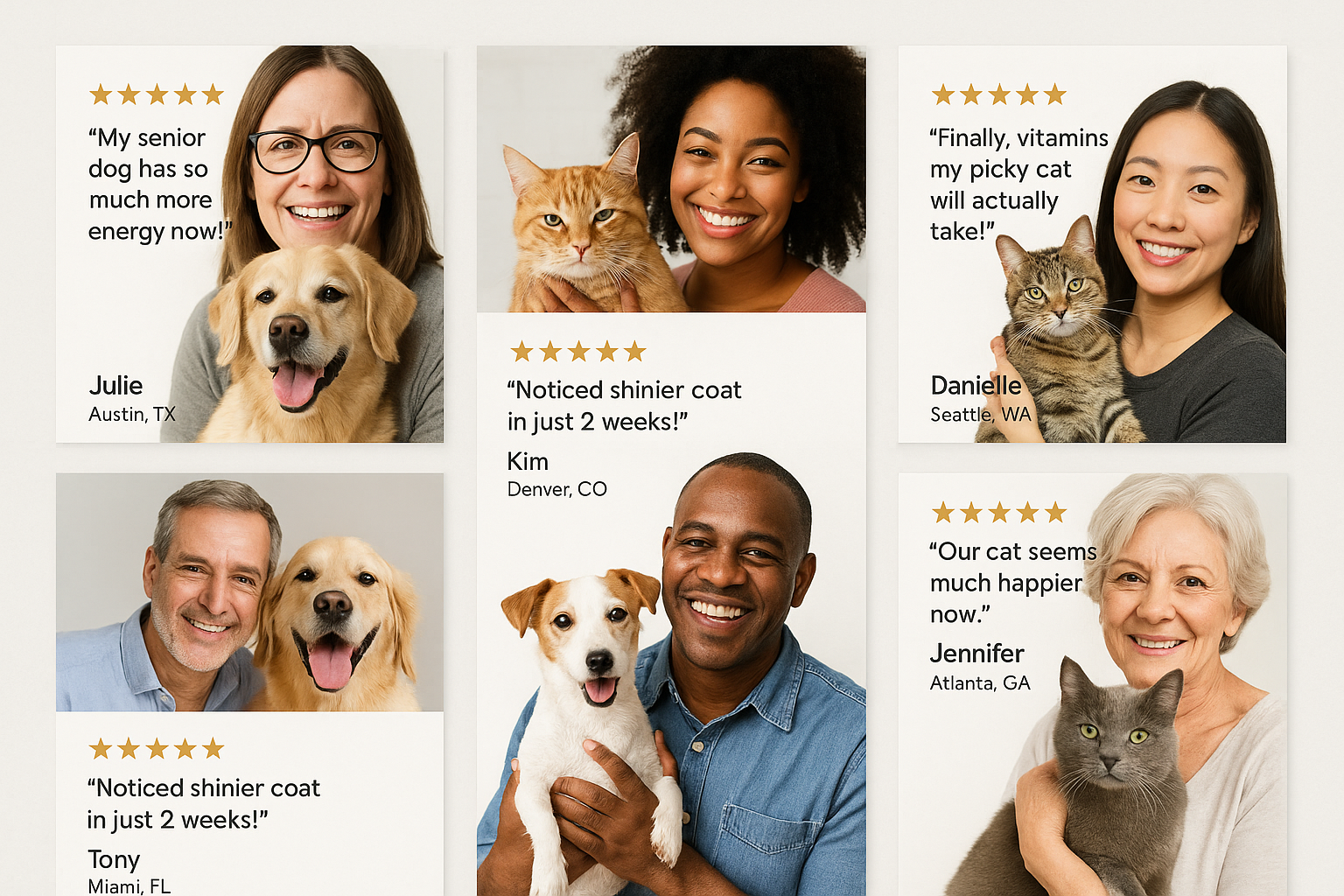 Customer Testimonials Collage