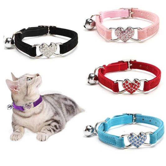 Purrfect Pet Kingdom Cute Kitten Collar with Bell Accessory one-size Red Purrfect Pet Kingdom