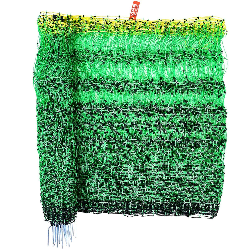 Electric Fence Netting, 35" H x 164' L, PE Net Fencing with Posts & Double-Spiked Stakes, Utility Portable Mesh for Goats, Sheep, Lambs, Deer, Hogs, Dogs, Used in Backyards, Farms, and Ranches