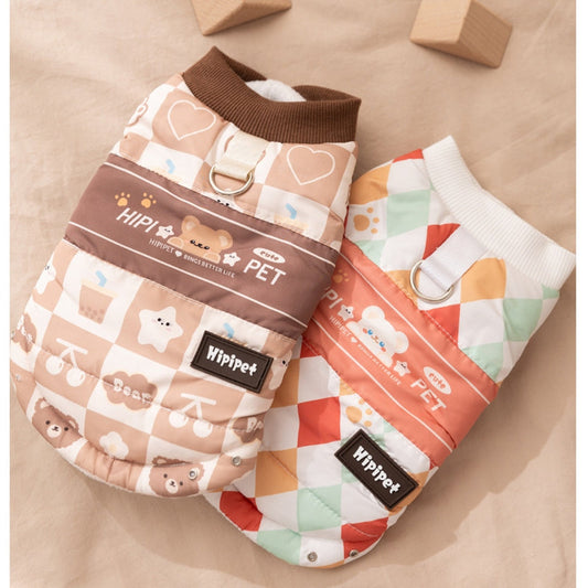 Thick And Warm Two-legged Cotton-padded Clothes For Cats In