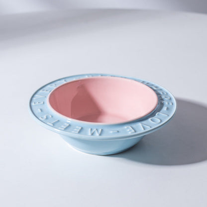 Ceramic Elevated Cat Bowl for Healthy Neck and Spine Relief