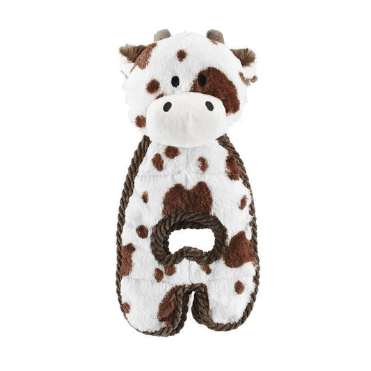 Cuddle Tugs Cow Plush Dog Toy