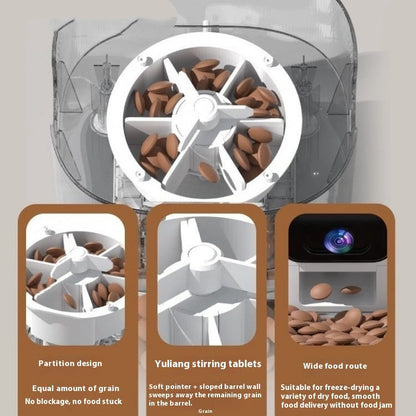 Pet Zen Smart WiFi Auto Feeder With HD Camera For Pet Care