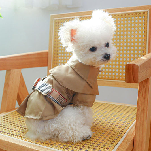Summer Khaki Dog Coat