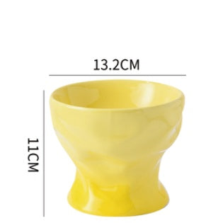 Cat Bowl High Ceramic Protection Cervical Spine Dog Food