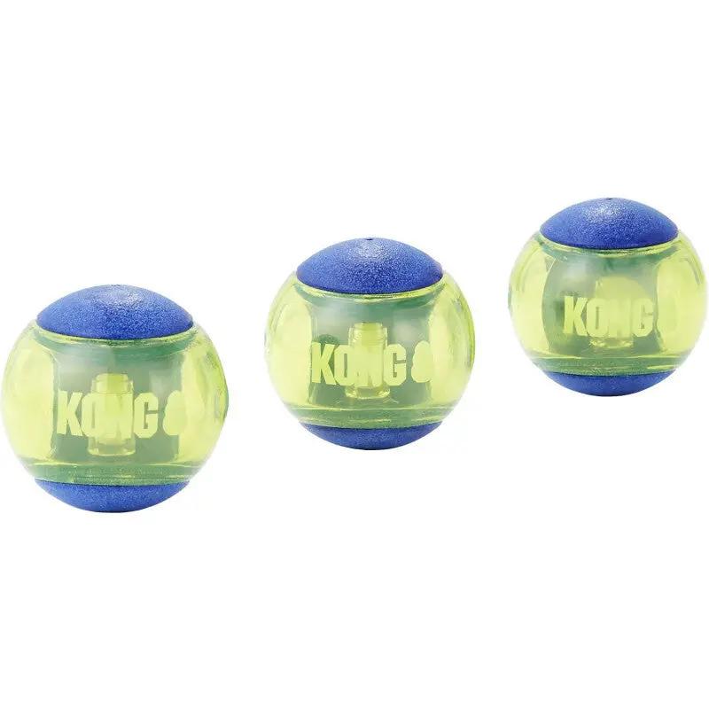 KONG® Squeezz Action Ball Medium 3 Pack Squeaky Fetch