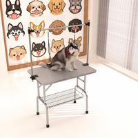 46' Folding Dog Pet Grooming Table Stainless Steel Frame