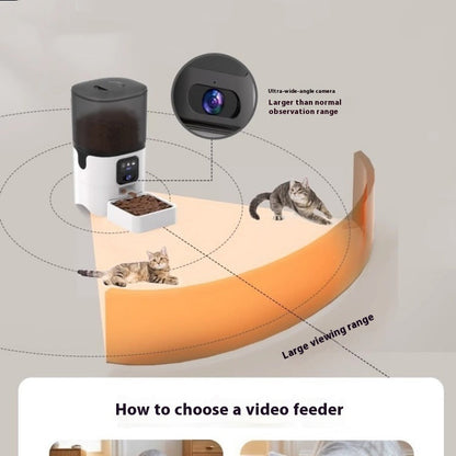 Pet Zen Smart WiFi Auto Feeder With HD Camera For Pet Care
