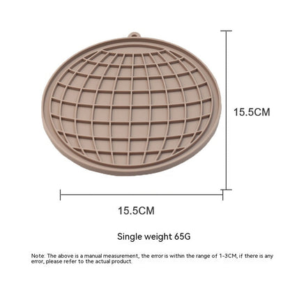 Fish-shaped Round Pet Silicone Snack Pad