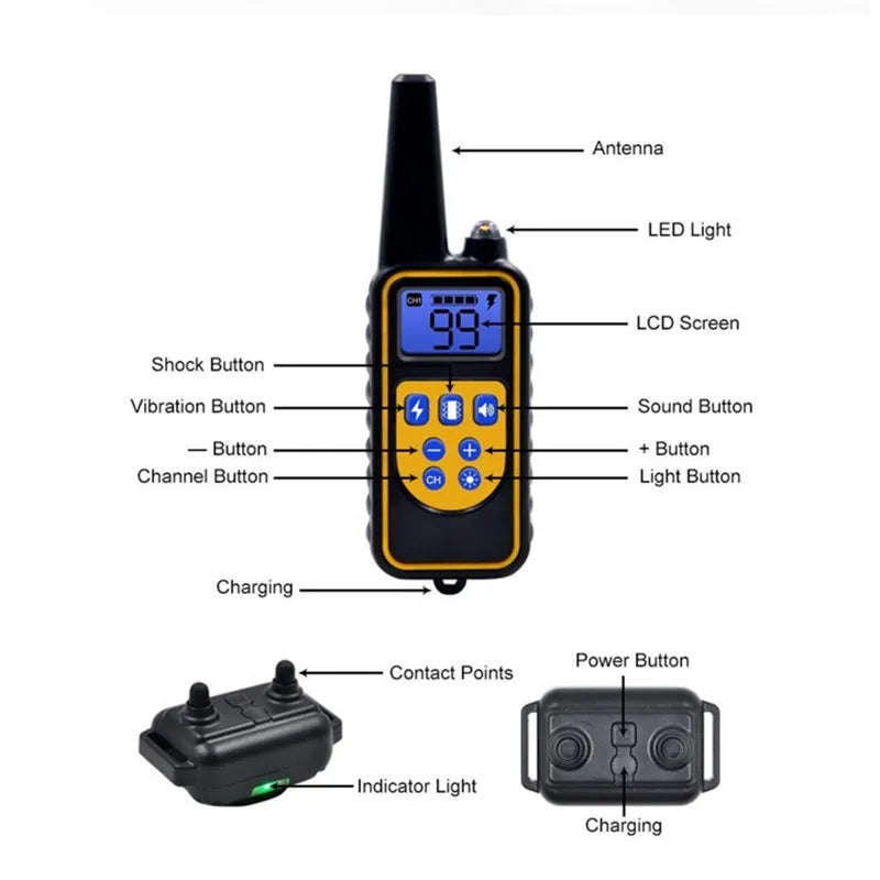 Electric Dog Training Collar - Professional Behavior Control System ⚡