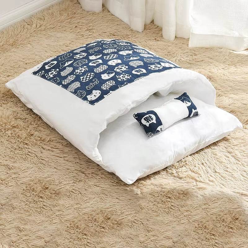 Removable Dog Cat Bed Cat Sleeping Bag Sofas Mat Winter Warm Cat House Small Pet Bed Puppy Kennel Nest Cushion Pet Sofa Products - Purrfect Pet Kingdom