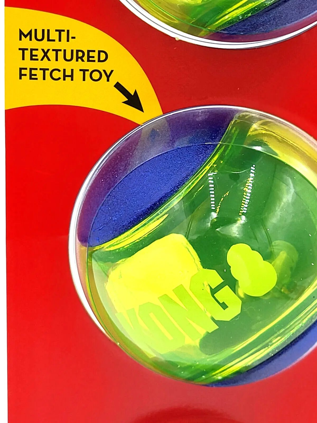 KONG® Squeezz Action Ball Medium 3 Pack Squeaky Fetch