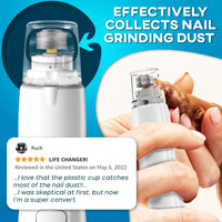 Dog Nail Grinder with LED Light Rechargeable for Large