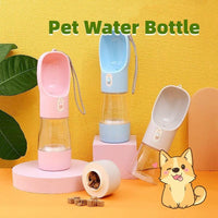 2-in-1 Pet Travel Water Bottle