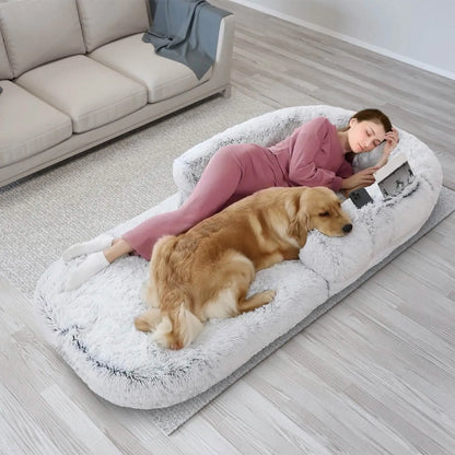 DailySale - Napping Human-Sized Dog Bed Machine Washable Zipped - Pet Supplies
