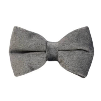 Luxurious Personalized Dark Grey Velvet Bed for Small Pets