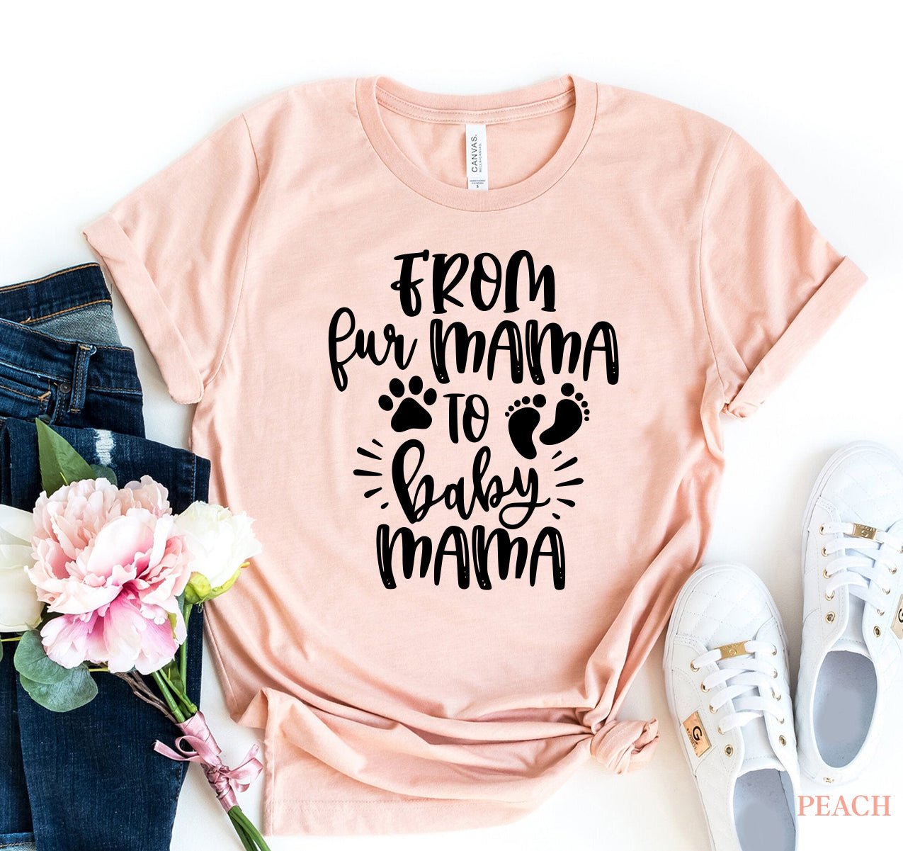 From Fur Mama to Baby Mama T-Shirt