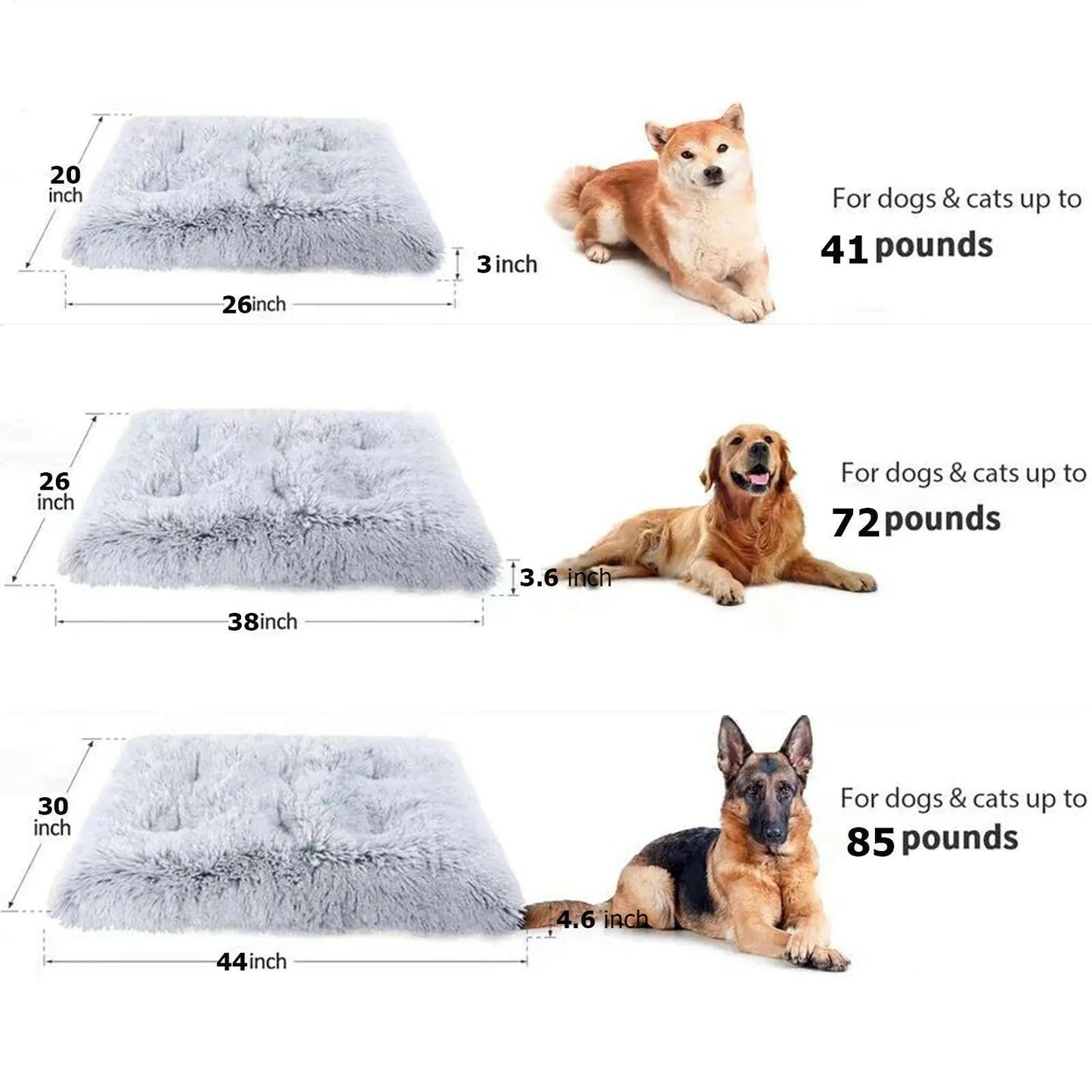 Large Dog Mat Anti-Anxiety Washable Non-Slip 🛏️