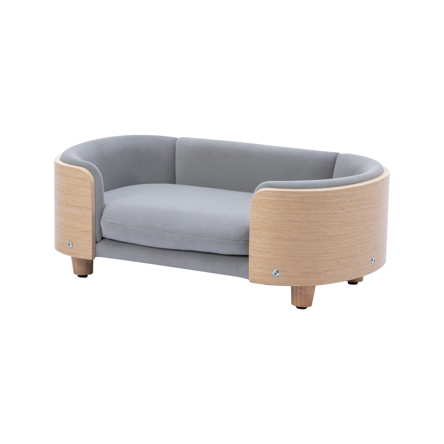 Scandinavian style Elevated Dog Bed Pet Sofa With Solid Wood