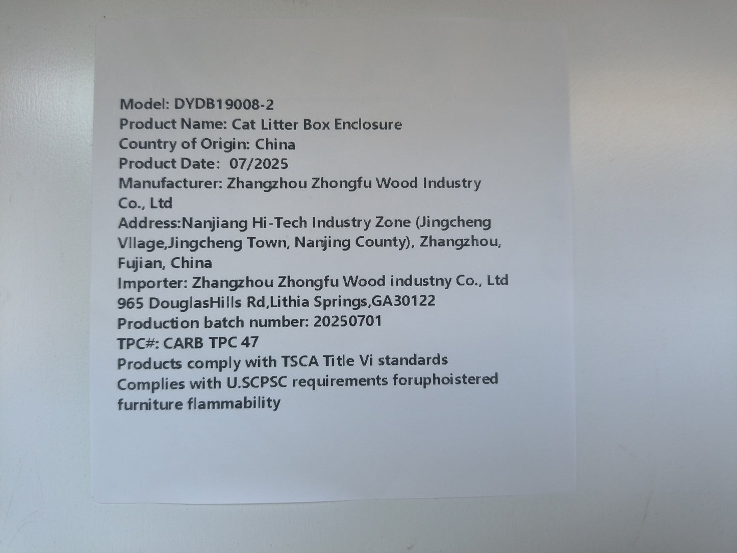 Wooden Pet House Cat Litter Box Enclosure with Drawer, Side