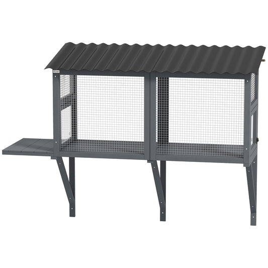 Wooden Outdoor Catio - Window Perch with Jumping Platform