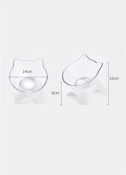 Ergonomic Ceramic Cat Bowl Elevated Whisker-Friendly