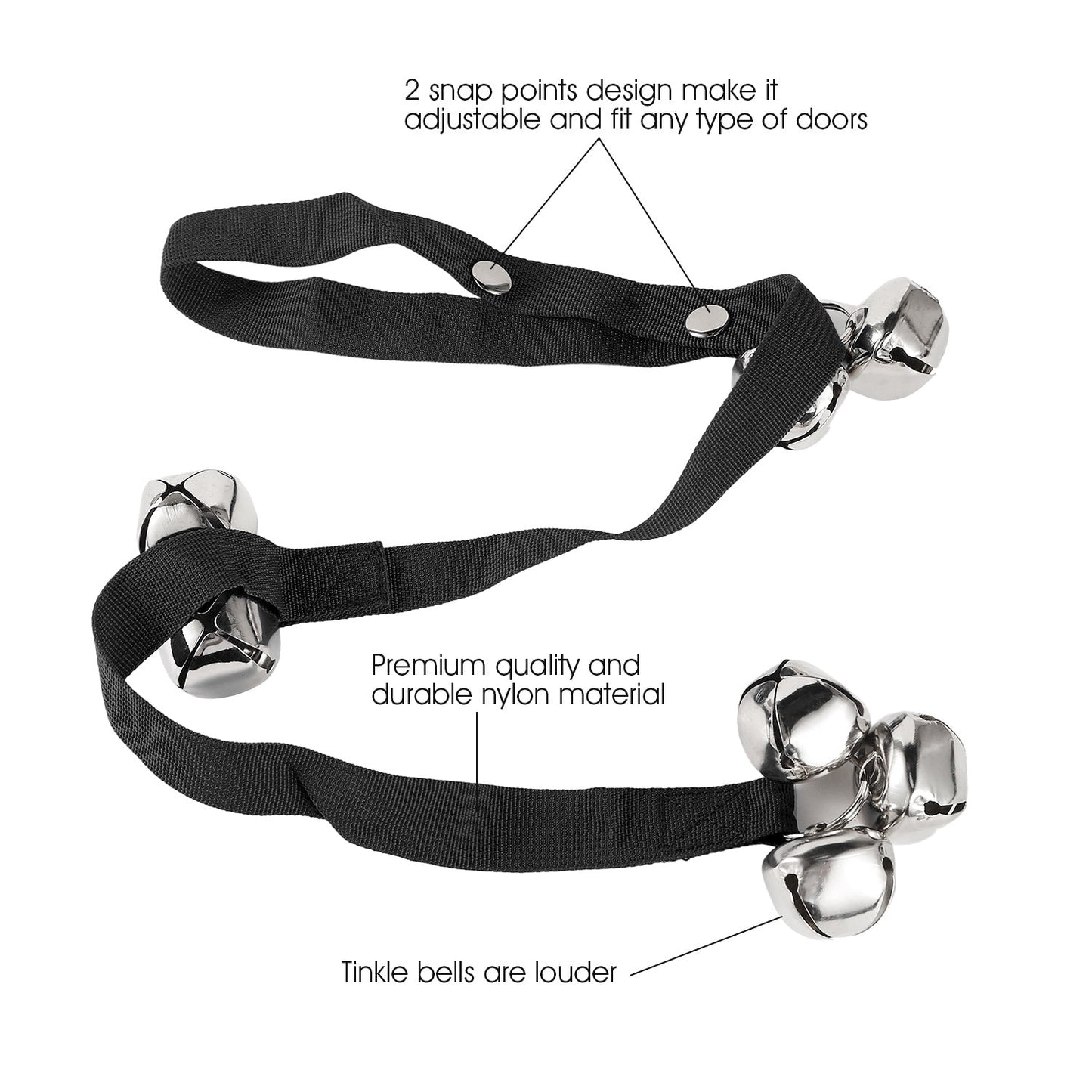 Dog Doorbells Adjustable Pet Doorbells