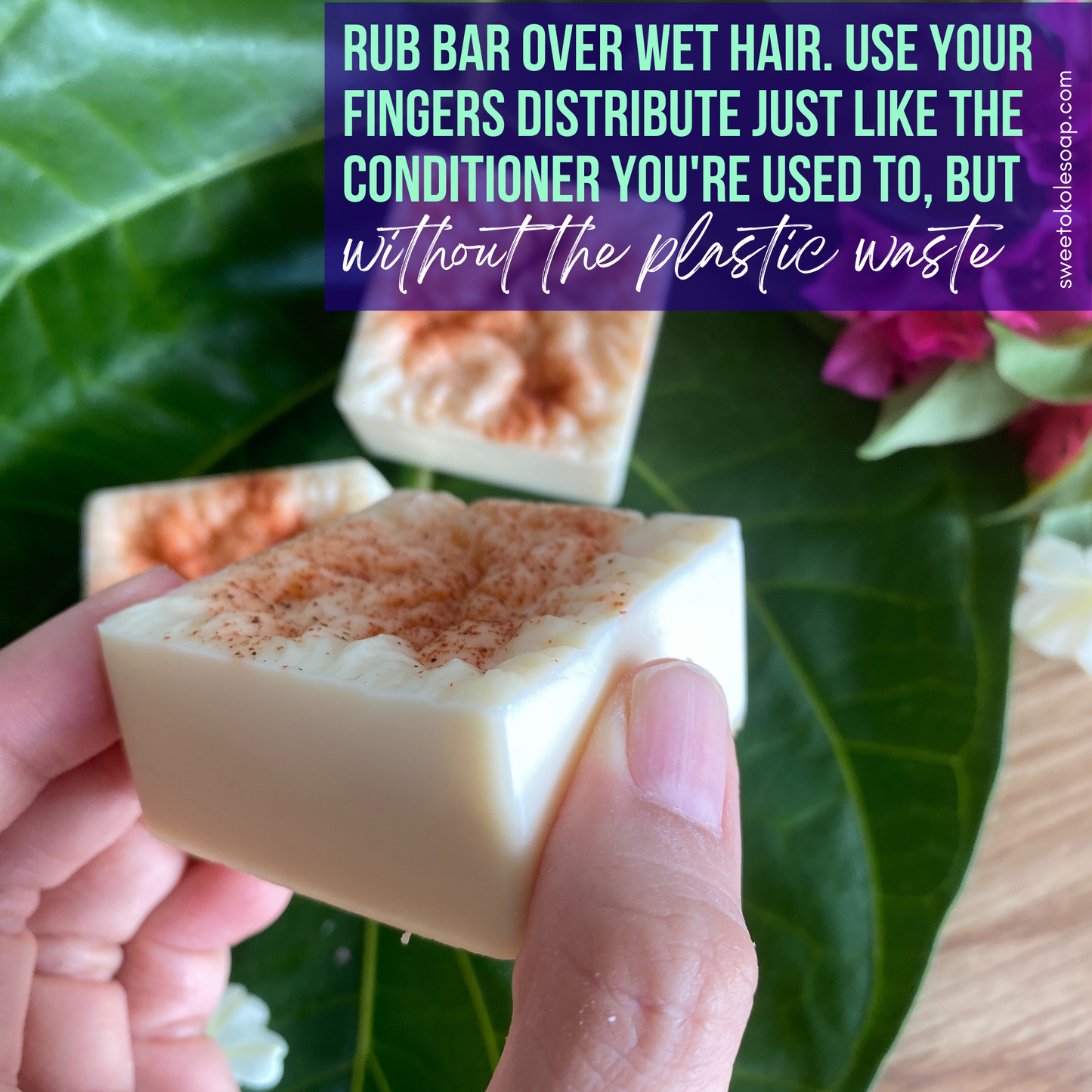 Pet Conditioner Bar Mamaki & Lemongrass Botanicals