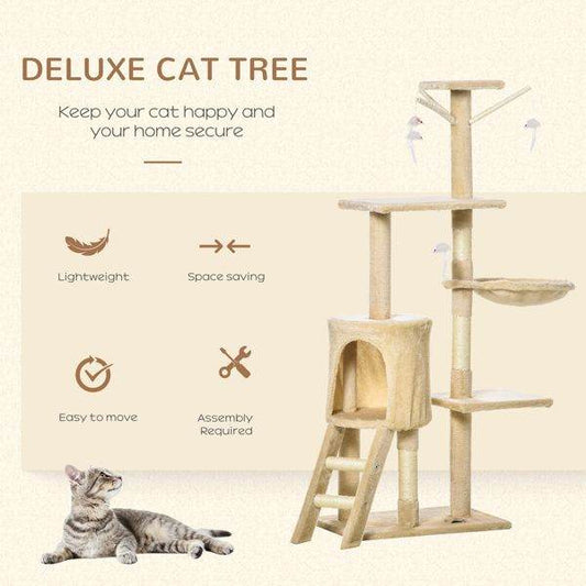Purrfect Pet Kingdom Deluxe Cat Tree - Lightweight & Space Saving as picture Purrfect Pet Kingdom