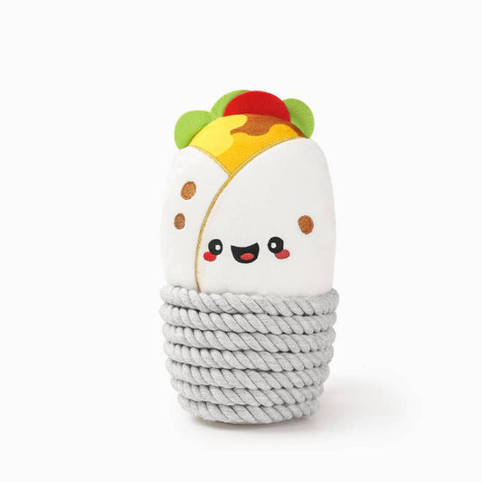 Fiesta Chewsday Burrito Rope Plush Dog Toy