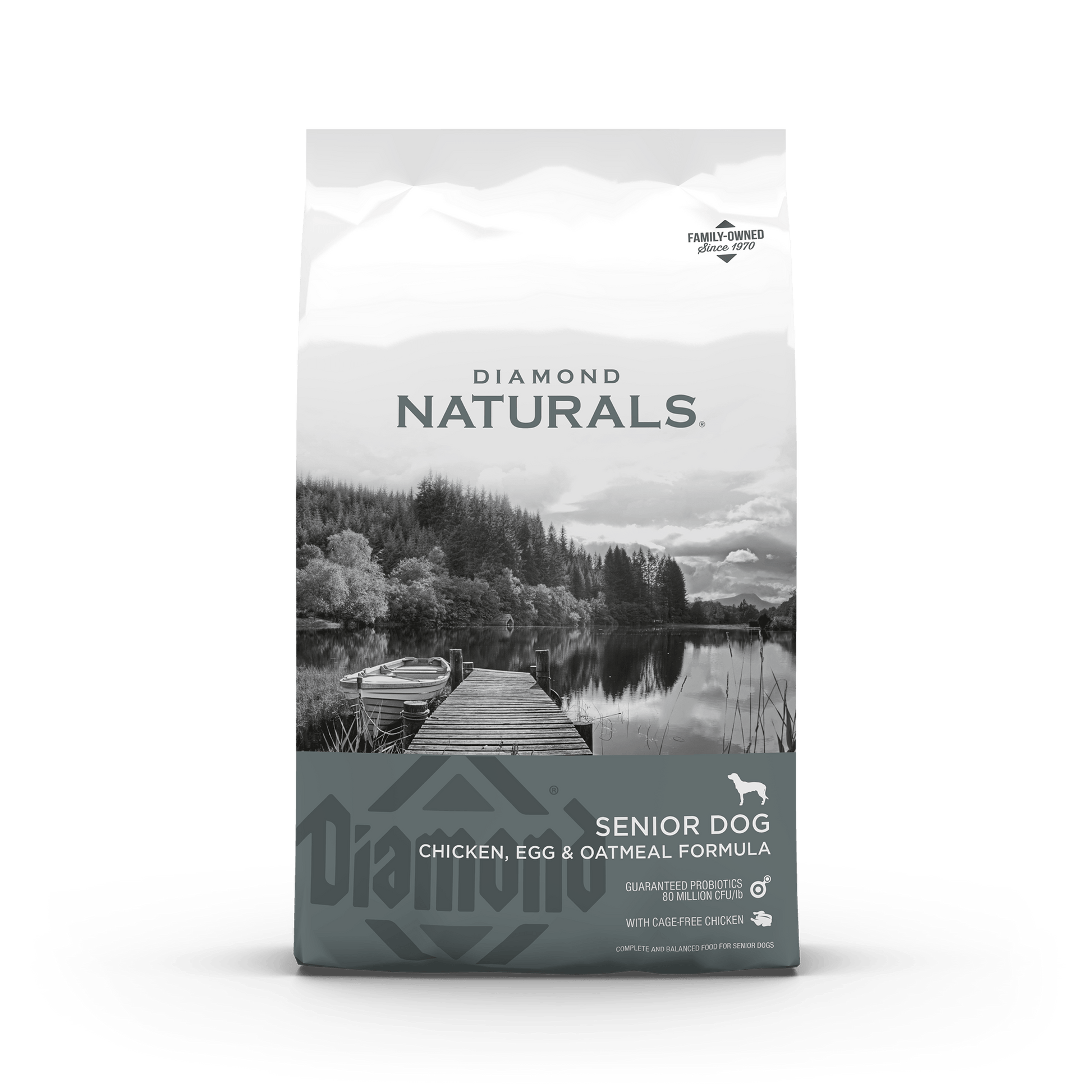 Diamond Naturals Senior Dog Food for older dogs with chicken, egg, and oatmeal for healthy dog food for older dogs.