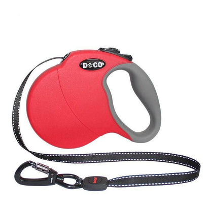 Purrfect Pet Kingdom Retractable Dog Leash - Hands-Free Walking Solution L Red Purrfect Pet Kingdom
